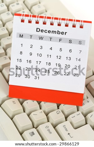 Calendar and Keyboard, December