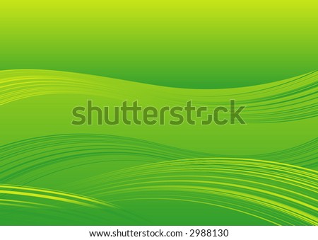 Background - green waves (High-Resolution JPG Illustration)