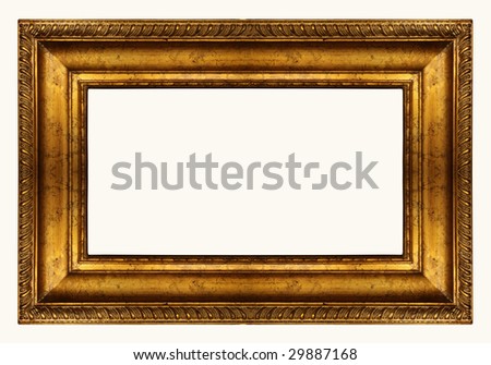 Panoramic gold frame