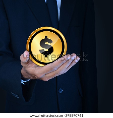 Man with dollar sign