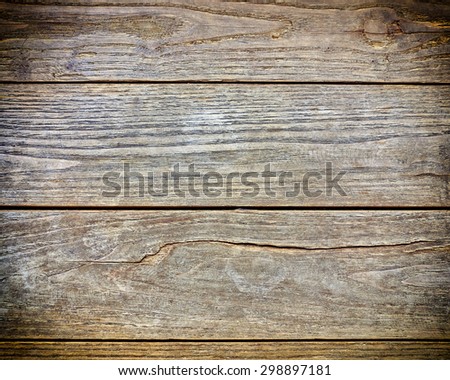 old wood planks with a vignetting