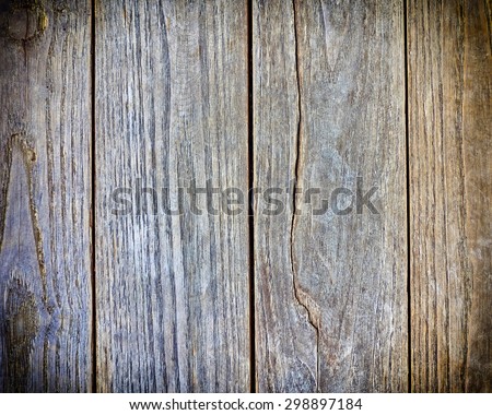 old wood planks with a vignetting