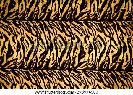 Texture fabric of tiger for background