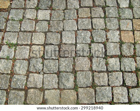 Stone block pavement
