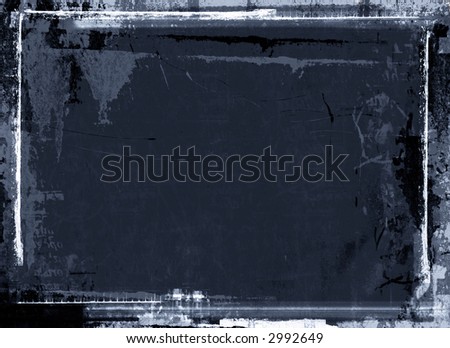 Computer designed highly detailed grunge  border and aged textured background with space for your text or image