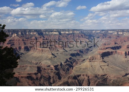 overlooking the expansive south rim of the grand canyon from hermit's rest road in grand canyon national park   in arizona Royalty-Free Stock Photo #29926531