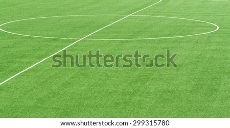 green football field