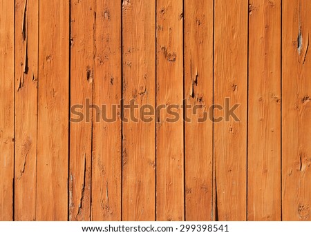 Old wooden wall with cracked paint layer, detailed background photo texture