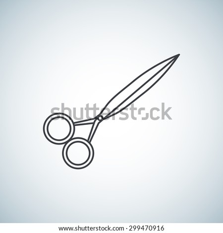 Scissors icon flat  element design for use in your business projects