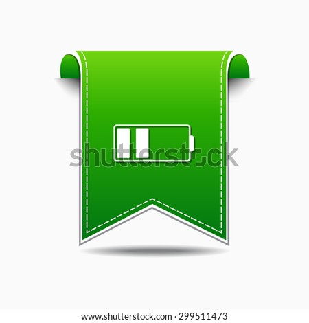 Battery Green Vector Icon Design