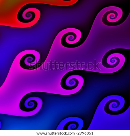 Multi color Abstract background, generated from a fractal pattern.