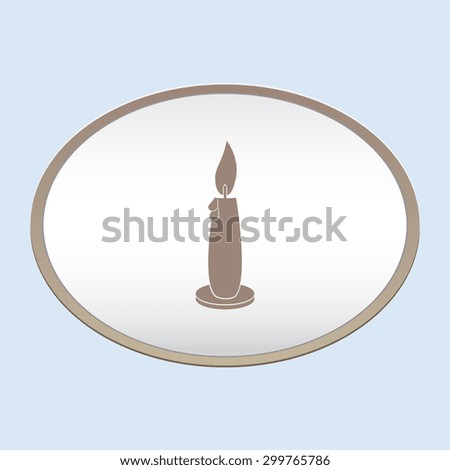 Candle vector icon 