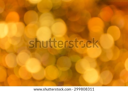 Abstract Golden bokeh background