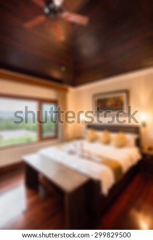 bedroom blurred background