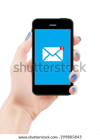 Smartphone with message notification