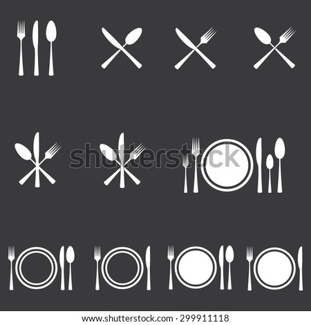 Cutlery Icons Set