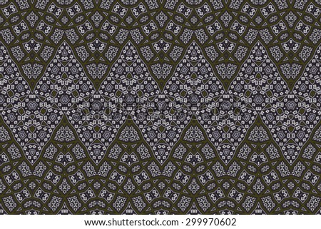 Cloth embroidered motifs close