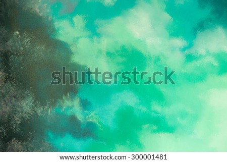 Abstract green paint color background