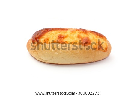cheese loaf isolated on white
