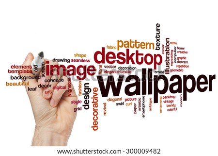 Wallpaper word cloud