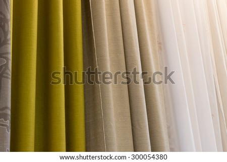 Different curtains