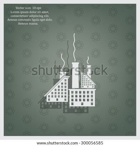 icon of factory. Vector illustrator EPS 10