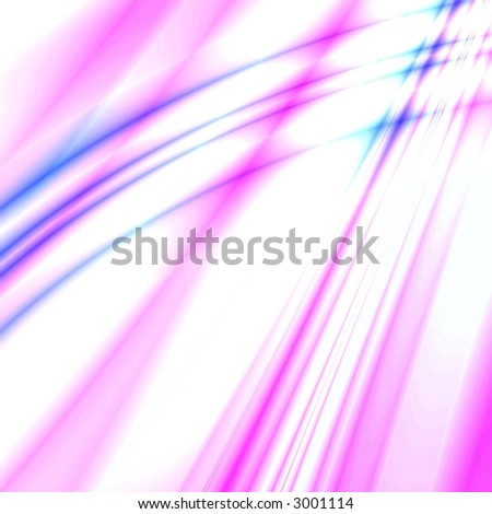 Blue-pink fantasy paths isolated on white background