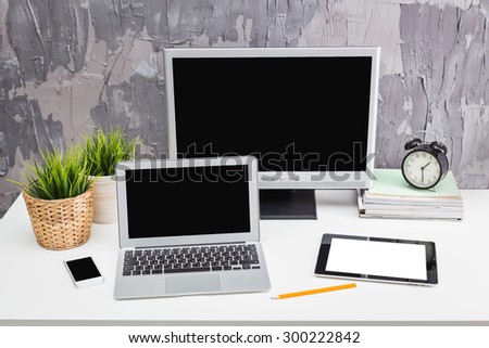 Computer monitor, office