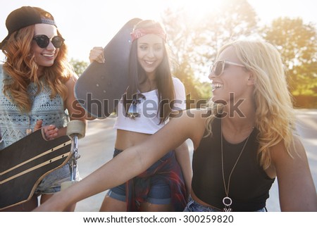 Stylish girls spending time on their passion