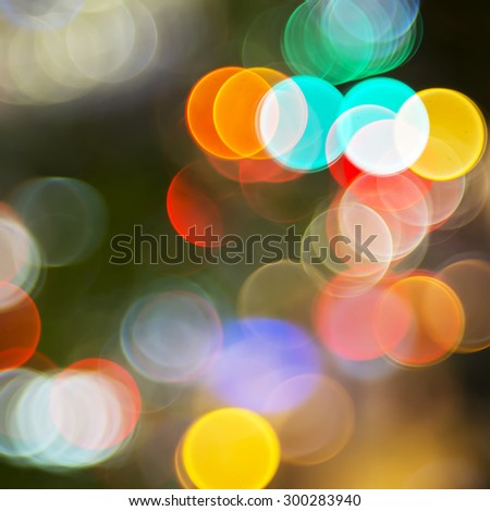 Bokeh night light, abstract Background.