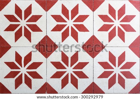Ancient  style floor tiles pattern