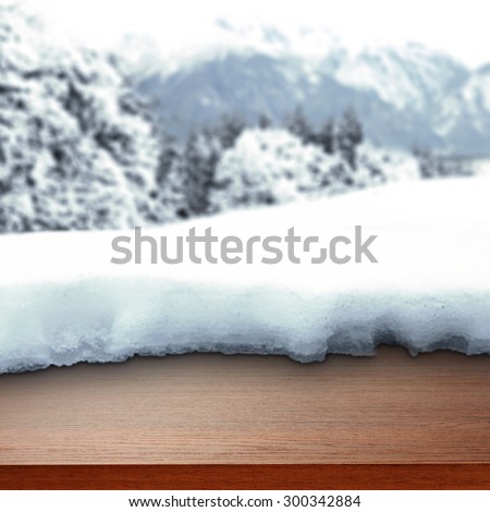 desk of ice and winter 