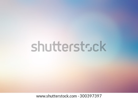 blurred beautiful natural pastel background lens ray flare flash light.