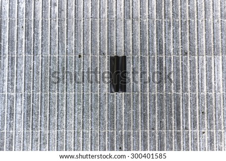 Negative photo of Home Roof cover old  texture background for your work.