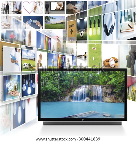 Smart TV with Digital photo gallery images