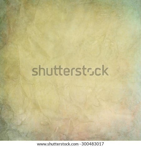 old yellowish paper texture or background with water stains 