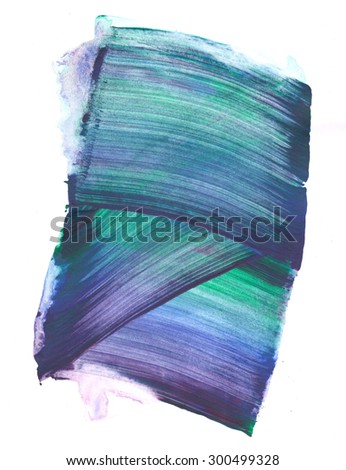 Acrylic and Watercolor Brush Stroke on Paper - Abstract Background