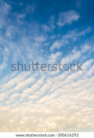 image of blue sky white clouds on day time for background usage.