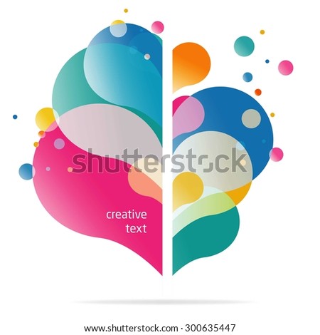 abstract colorful background with text space