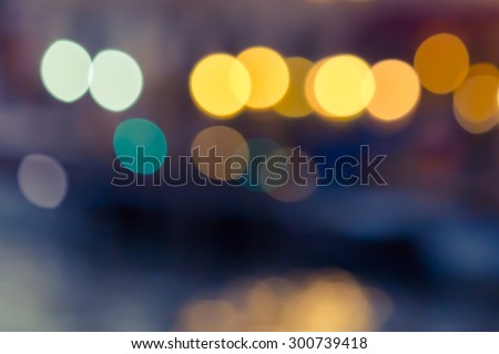 CITY LIGHTS AT NIGHT