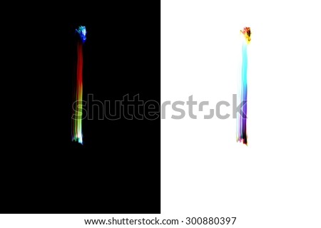 Abstract Light painting generated colorful pattern for background and design