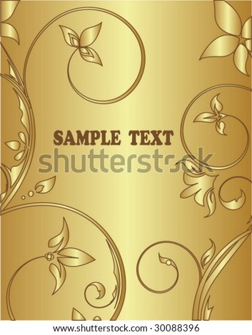 Gold frame for text