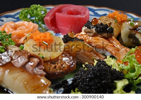 Japanese sushi set - japanese food style