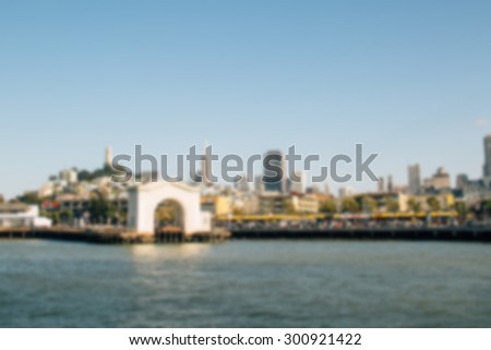 color abstract blurred defocused city background