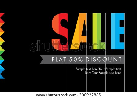 Sale design template vector Royalty-Free Stock Photo #300922865