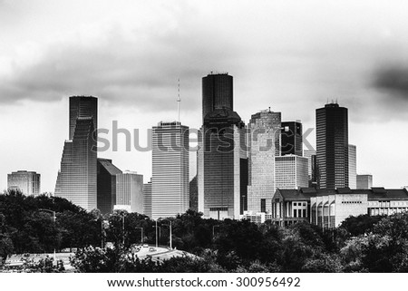 Houston in Black and White