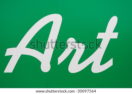 Art sign background