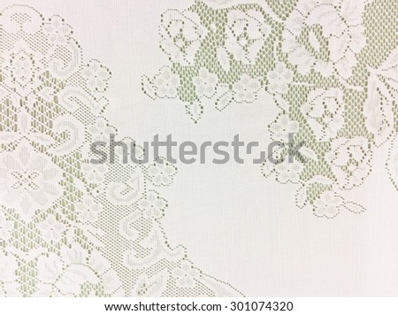 White openwork lace background.