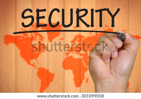 The hand writing security