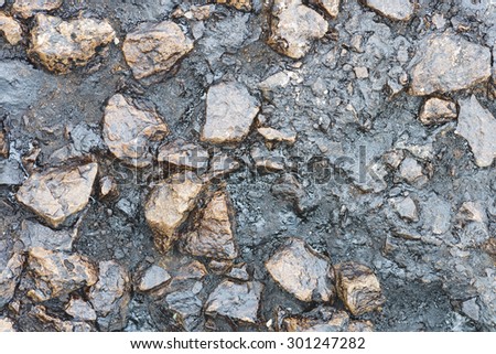 close up of new asphalt texture background
